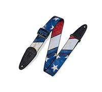 Levy's Leathers 2-inch Sublimation Polyester Guitar Strap Distressed Flag Design United States 0 0