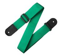 Levy's Leathers 2" Polypropylene Guitar Strap with Genuine Leather Ends and Tri-glide Adjustment; Green (M8POLY-GRN)