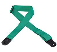 Levy's Leathers 2" Polypropylene Guitar Strap with Genuine Leather Ends and Tri-glide Adjustment; Green (M8POLY-GRN)