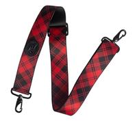 Levy's Leathers 2" Wide Polyester Case Strap Fits Most Instrument Cases with D-Ring Clips; Plaid (MCP-002)