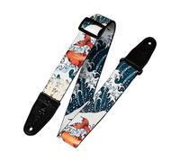 Levys MPD2-016 Prints Polyester w/ Leather Ends 2" Tattoo Koi Fish