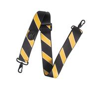 Levy's Leathers 2" Wide Polyester Spirit Case Strap Fits Most Insturment Cases with D-Ring Clips; Black, Yellow (MCS-003)
