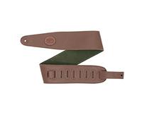 Levy's Leathers 3" Garment Leather Contrasting Suede Backing Brown & Green Guitar Strap (MGS44ST3-BRN-GRN)