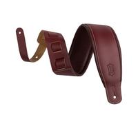 Levy's Leathers 3" Wide Amped Leather Series Guitar Strap with Foam Padding, Burgundy, (M26PD-BRG-BRG)