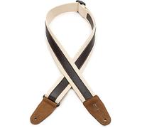 Levy's Leathers Combo Series 1" Leather Strip on Cotton Strap