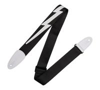 Levy's Leathers DM5-BLK 2-inch Polypropylene Guitar Strap with Lightning Bolt - Black
