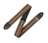 Levy's Leathers Guitar Strap, M8HTV-20, 2" jacquard weave guitar strap with vintage Hootenanny design