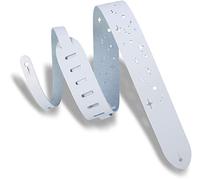 Levy's Leathers M12GSC-WHT 2" Leather Guitar Strap - White