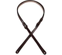 Levy's Leathers M19PR-DBR Carving Leather Mandolin Strap,Dark Brown
