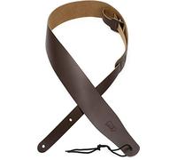 Levy's Leathers M26-DBR 2 1/2" leather guitar strap. Adjustable from 38" to 51"; Dark Brown