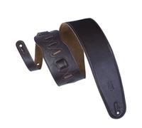 Levy's Leathers M4GF-DBR 3.5-inch Leather Padded Strap - Dark Brown