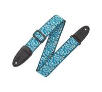 Levy's Leathers M8as-blu Asian Print Jacquard Guitar Strap - Blue