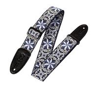 Levy's M8HT-10 2 inch Style 10 60's Style Hootenanny Jacquard Weave Guitar Straps with Leather Back