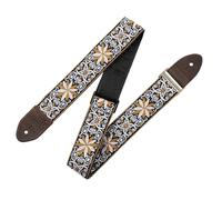 Levy's Leathers M8htv-13, 2 inch Jacquard Weave Guitar Strap with Vintage Hootenanny Design