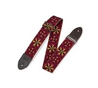 Levy's Leathers 2" Vintage Hootenanny Jacquard Weave Guitar Strap with Garment Leather Backing (M8HTV-21)