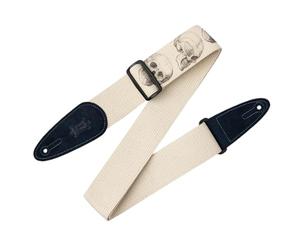 Levy's Leathers MC8LCD-002 Lucid Dream Cotton Strap with Navy Suede Ends, 2-Inch