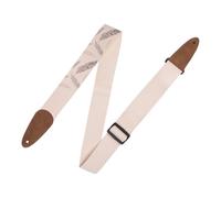 Levy's Leathers MC8U-007 2" cotton guitar strap with decorative print and suede ends. Tri-glide adjustable to 65"