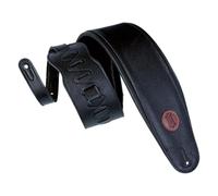 Levy's Leathers MSS2-4-BLK Garment Leather Bass Guitar Strap, Black