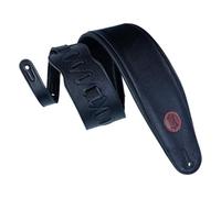 Levy's Leathers MSS2-4-XL-BLK 4.5-inch Extra Long Padded Leather Guitar Strap - Black - Adjustable from 37-63-inch