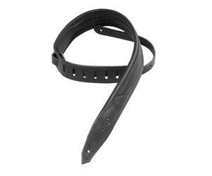 Levy's Leathers Mss80-blk 2 inch Leather Strap - Black