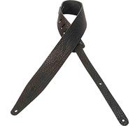 Levy's Leathers MVR317RTS-BLK Rex Relaxed Veg-Tan Pebbled Texture Strap, Black, 2.5-Inch