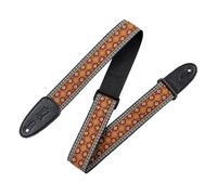 Levy's Leathers Original Hootenanny Series Guitar Strap | Jacquard Weave | Width 5 cm | Colour Red | (M8HT-26)
