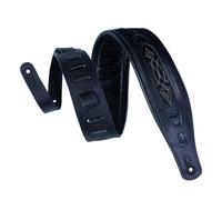 Levy's Leathers Pm31-blk 2.5 inch Leather Strap with Foam Pad - Black