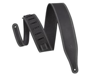 Levy's Leathers Soft Nubuck Leather Strap for Guitar | Width 2 1/2" | Black | (M17BDS-BLK)