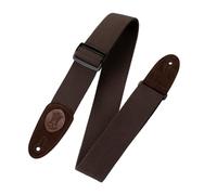 Levy's Leathers X-long 2 inch Cotton Guitar Strap - Brown