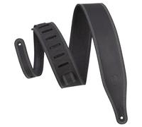 Levys Like Butter 2.5" Premium Leather Guitar Strap Black