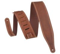 Levys Like Butter 2.5" Premium Leather Guitar Strap Brown