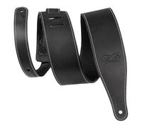 Levy's Like Butter Leather 2 1/2 inch Guitar Strap - Distressed Black