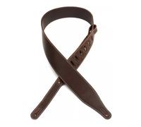 Levys Like Butter Leather 2.5" Inch Guitar Strap - Distressed Dark Brown