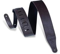 Levy's M26BL-BRG 2.5 inch Soft Guitar Straps with Soft Garment Leather Back- Burgundy