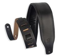 Levys M26PD-BLK 3" Top Grain Leather Strap Black