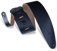 Levy's M4?BLK 3.5-inch Leather Bass Guitar Strap ? Black