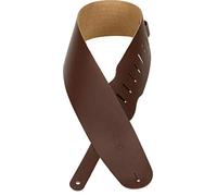 Levy's M4-BRN 3.5-inch Leather Bass Guitar Strap - Brown