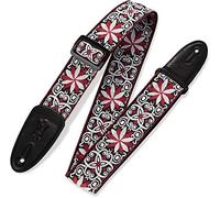 Levy's M8HT-12 2 inch Style 12 60's Style Hootenanny Jacquard Weave Guitar Straps with Leather Back