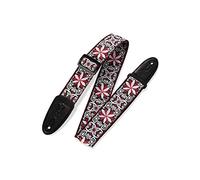Levy's M8HT-12 2 inch Style 12 60's Style Hootenanny Jacquard Weave Guitar Straps with Leather Back