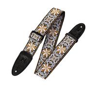 Levy's M8HT-13 2 inch Style 13 60's Style Hootenanny Jacquard Weave Guitar Straps with Leather Back