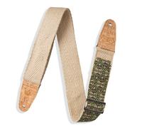 Levys MH8P-005 2" Natural Hemp Webbing Strap Illuminati w/ Cork Ends
