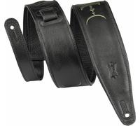 Levy's Unisex's 2.5" Padded Garment Leather Strap Moon Phases Embroidery Adjustable from 48" to 55.5" Guitar, Black/Green, One Size