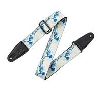 Levy's MP2MSP-002 Guitar Strap, White, 2"