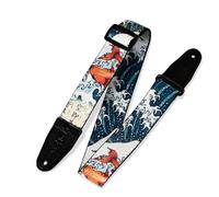 Levys MPD2-016 Prints Polyester w/ Leather Ends 2" Tattoo Koi Fish