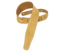 Levys MS26 2.5in Hand Brushed Suede Guitar strap, Tan