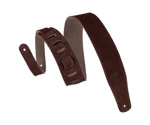 Levy's MS26-BRN 2.5-inch Suede Leather Strap Brown