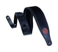 Levy's Veg Tan Leather Guitar Strap - Black