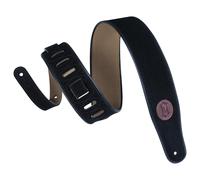 Levys MSS3-BLK 2.5" Suede Leather Guitar Strap Black
