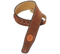 Levy's MSS3-BRN Suede Leather Guitar Strap Brown