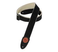 Levy's MSS7-BLK 2 inch Suede Guitar Straps with Tri-Glide Adjustment and Signature Logo- Black